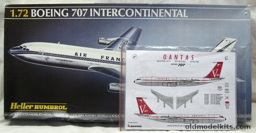 Heller 1/72 Boeing 707-300B Intercontinental - TWA / BOAC / Air France ...